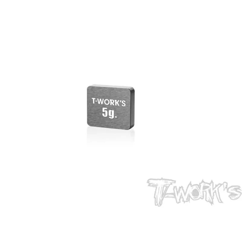 Original T works TE-207-F Adhesive Type 5g Tungsten Balance Weight 11x9.9x2.5mm Professional Rc part