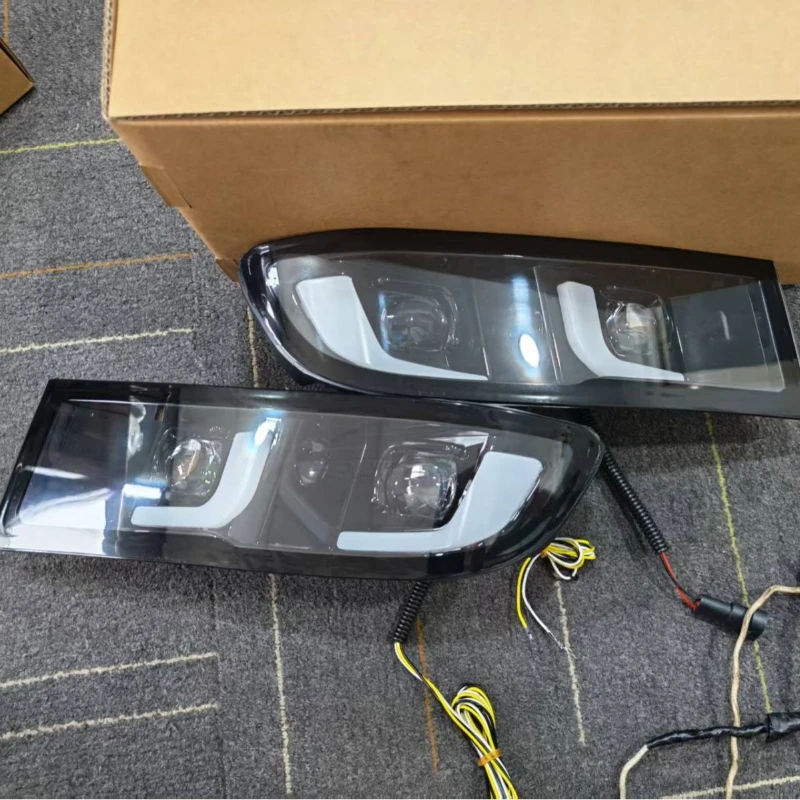 For Toyota Land Cruiser Prado FJ120 LC120 2002-2010 Car Lens Fog Lamp Led Daytime Running Light Modified DRL Dynamic Turn Signal detail image 2