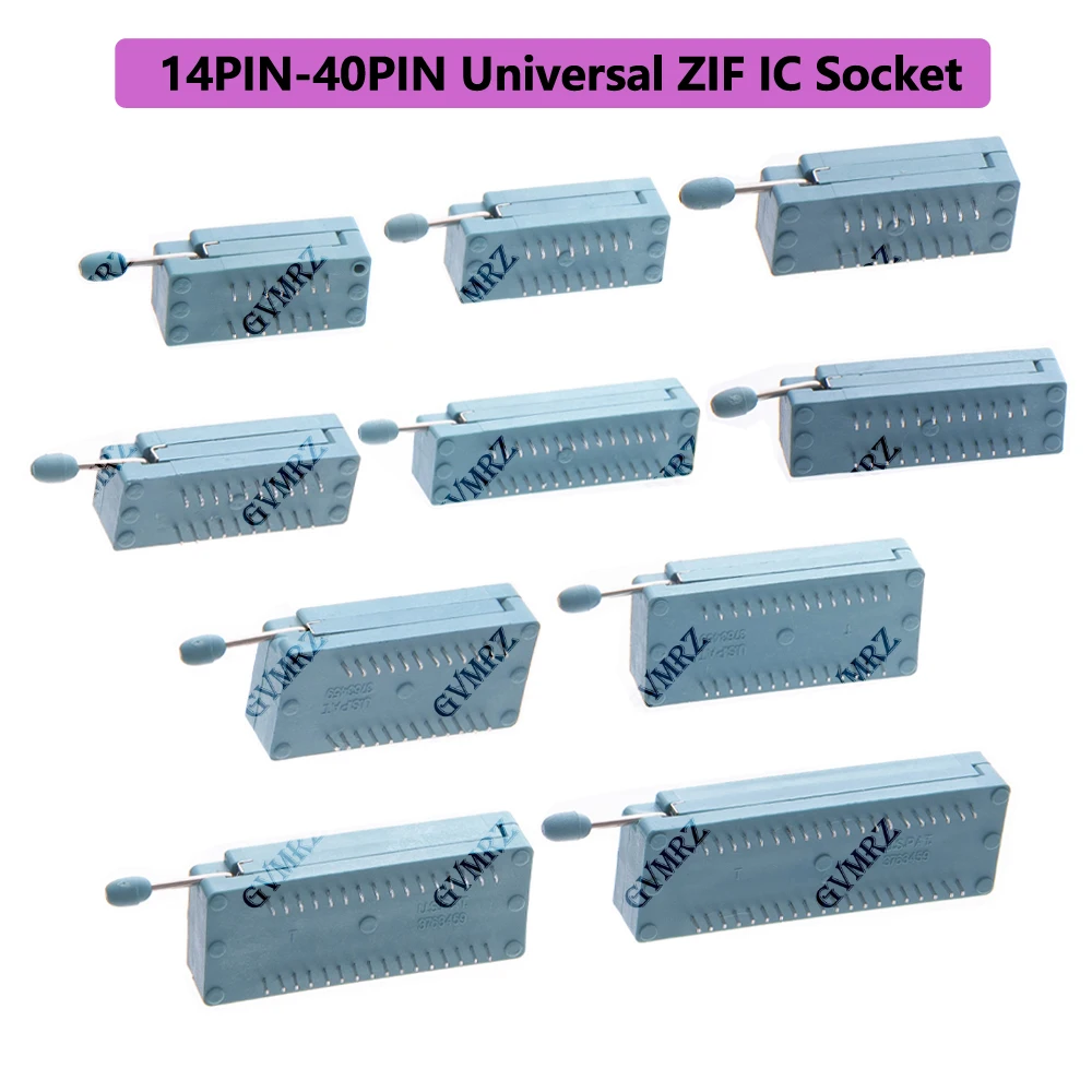 14PIN-40PIN Universal ZIF IC Socket Lever Type DIP PCB Adapter for DIY Electronics 24PIN/32PIN/40PIN/28PIN Component
