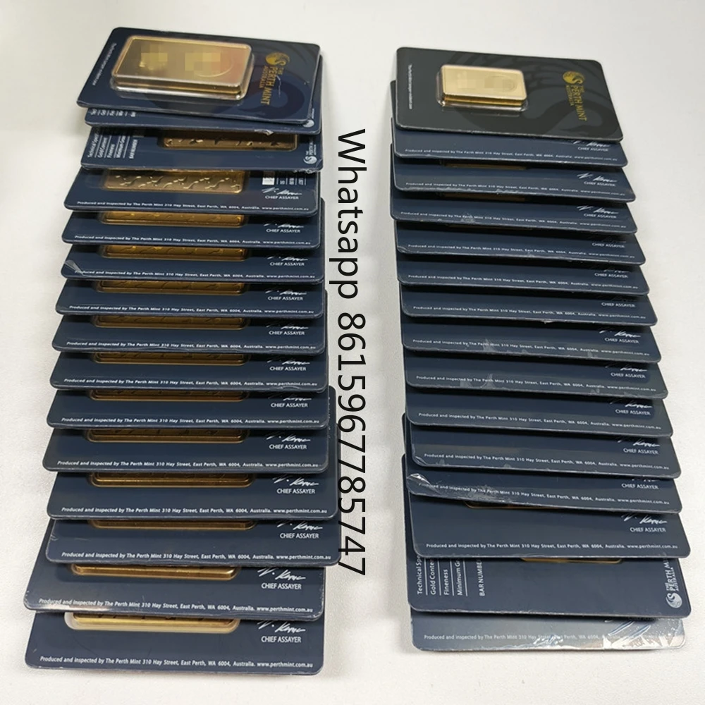 Swan 1oz/2,5g/5g/10g/20g/50g/100g Paquete de sello de serie chapado en oro de 24 k con un número de serie independiente para colecciones de arte