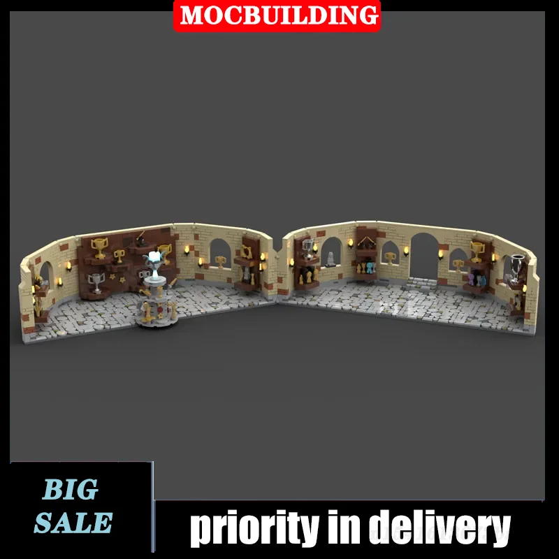 MOC City Architecture Street View Trophy Room Model Building Block Assembly Film Collection Series Toy Gifts