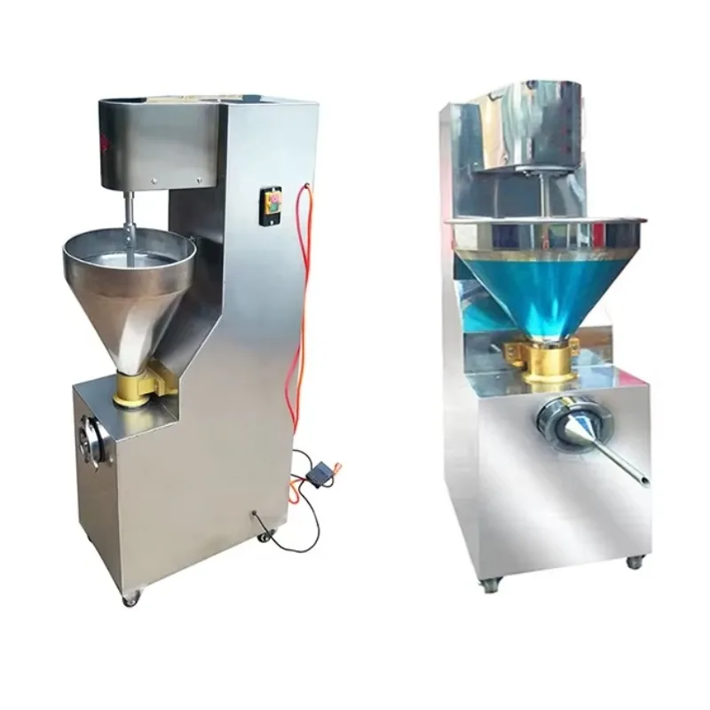 Stainless Steel Piston Type Commercial Meat Grinder And Sausage Filler Twisting Sausage Stuffer Making Machine
