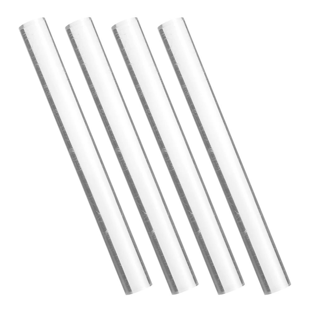 

4pcs Clay Rolling Pins Acrylic Polymer Sticks DIY Tools White Smooth Surface Non Stick Pottery Modeling Sculpting Clay Supplies