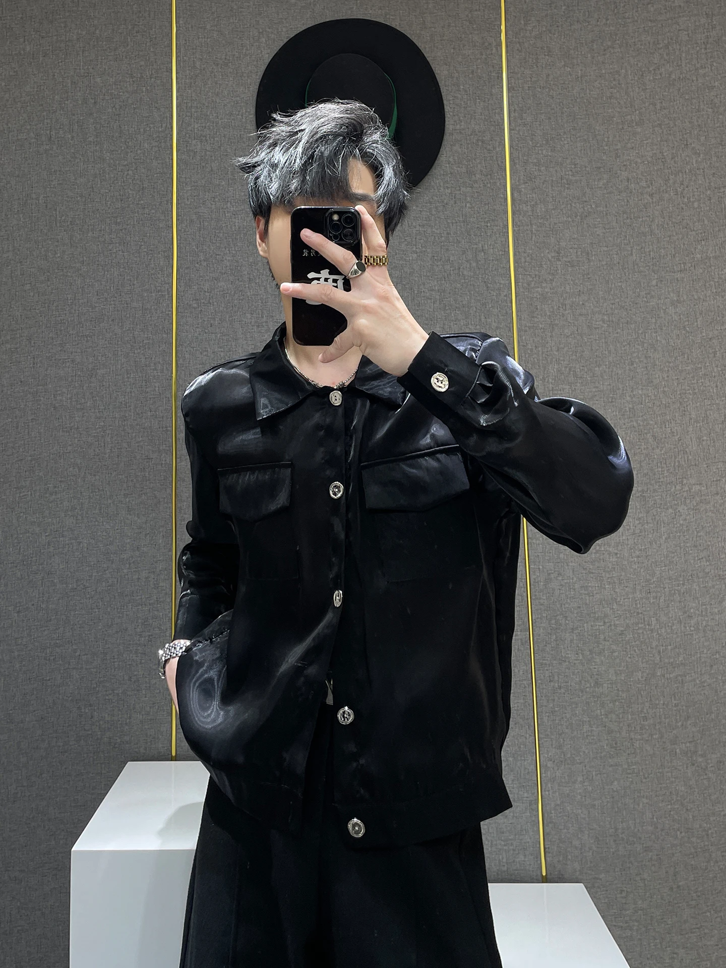 High-end Hot Diamond Butterfly Thin Jackets Men's 2025 Summer New Loose Handsome Sunscreen Jacket Male Fashion Long Sleeve Tops