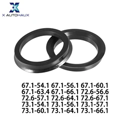 X Autohaux 2pcs Plastic Car Wheel Hub Centric Rings Wheel Bore Center 67.1-54.1 67.1-56.1 67.1-60.1 67.1-63.4 67.1-66.1mm