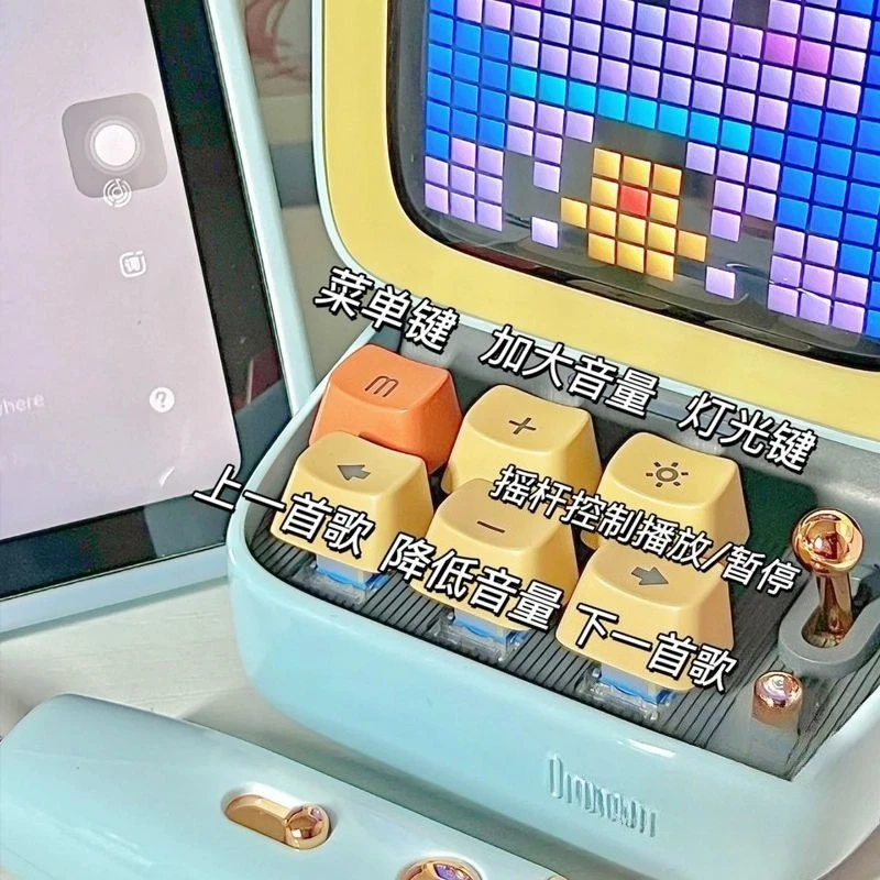 Altoparlante bluetooth per computer Pixel Microfono Karaoke altoparlante integrato regalo di compleanno femminile