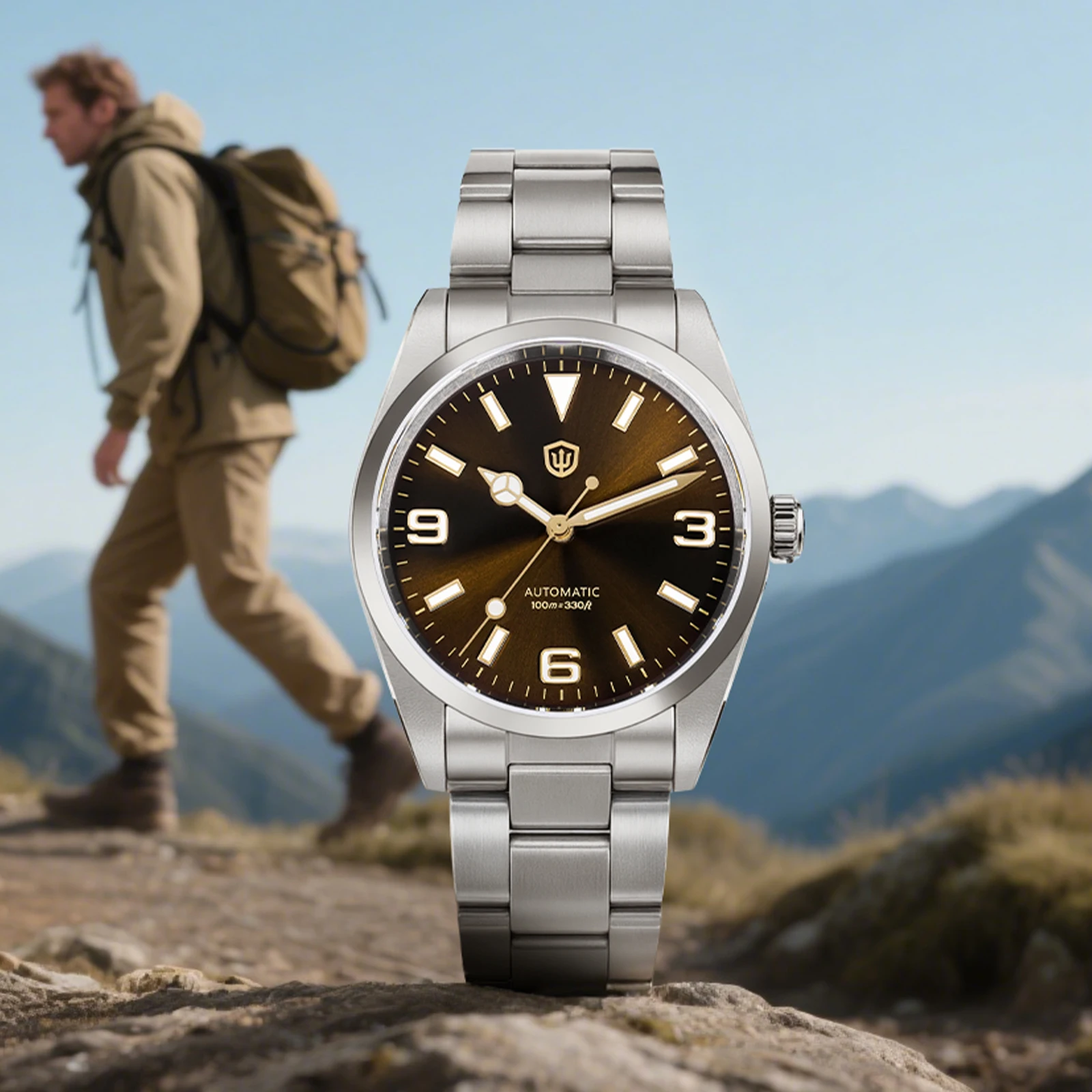 Watchdives WD6610 ساعة رجالية ميوتا 9015 حركة ساعات آلية الياقوت الفولاذ المقاوم للصدأ مقاوم للماء 100 متر ساعة اليد