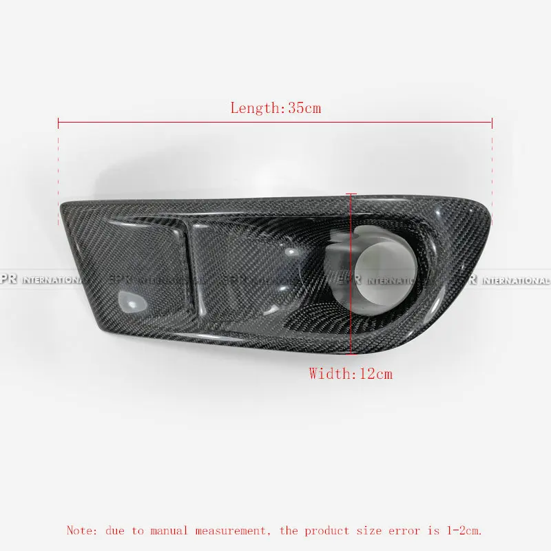 مناسبة لكزس IS200 القرش فانغ تعديل CS نمط ألياف الكربون المصد الأمامي غطاء فتحة التهوية الضباب ضوء المدخول #4
