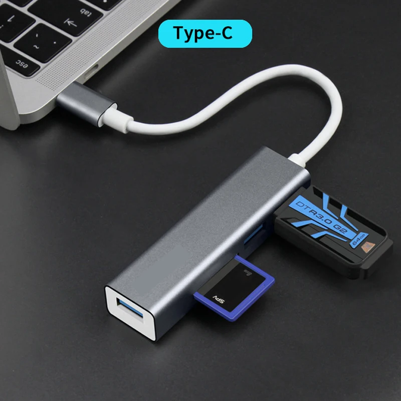 Splitter Multi Adapter game USB HUB SD/TF card reading Multi-function Docking Station computer expansion dock Type-c converter