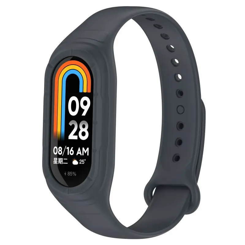 Tali TPE untuk Xiaomi Mi Band 8 9, jam tangan pintar gelang gelang gelang jam tangan 8 9 NFC casing sabuk