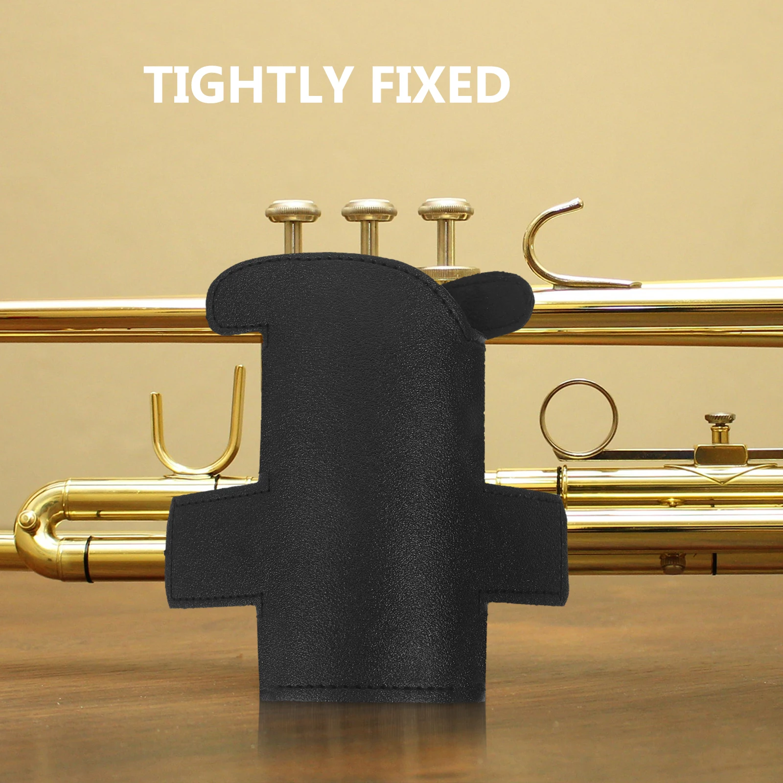 

Musical Instrument Small Hand Guard Pad Durable Pu Shape Bell Cover for Trumpet