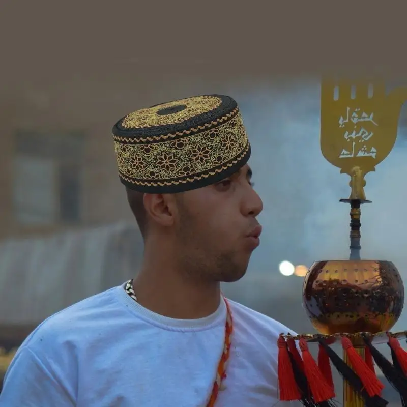 

39BB Indian Prayer Caps Men Embroidery Islamic Turkish Caps Arabian Turban Round Caps