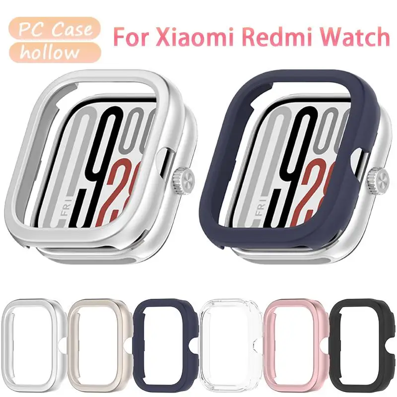 Funda para Xiaomi Redmi Watch 5, accesorios, marco de parachoques duro hueco completo, Protector de PC para Redmi Watch 4, cubierta