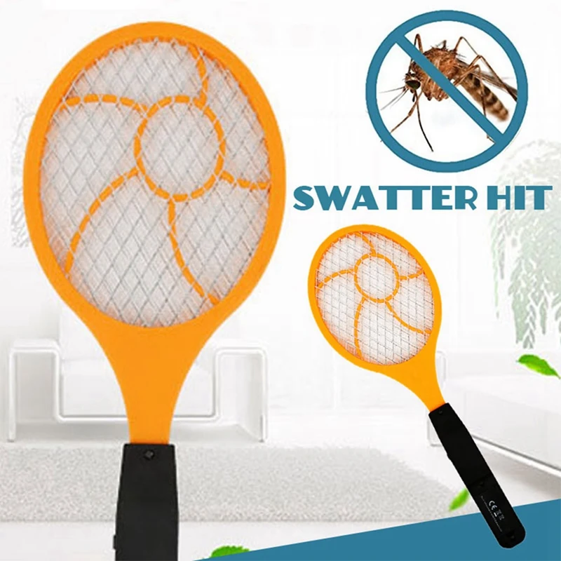 ELOS-2X LED Electric Mosquito Swatter Flyswatter Electric Tennis Racket 44 X15.5 Wasp Mosquito Killer