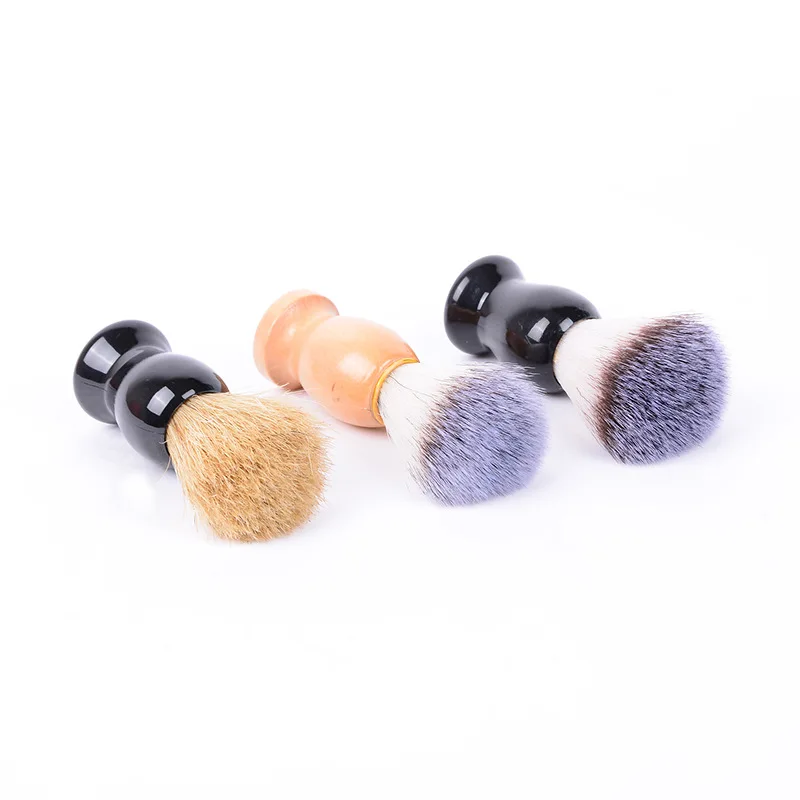 

Mens Shaving Brush Barber Professional Salon Mens Facial Beard Cleaning Appliance Shave Tools Razor Brushes with Wood Handle