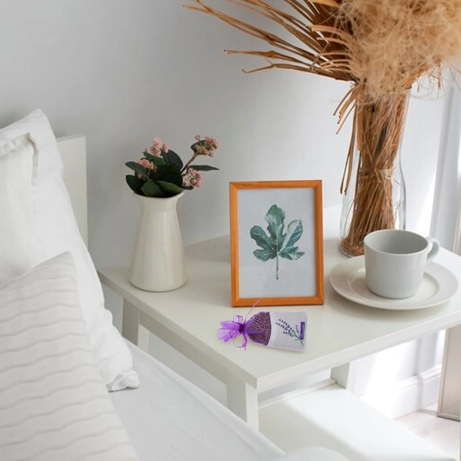 30 шт., пакеты-саше с лавандой, хлопковые мешочки на шнурке для хранения сушеных цветов, пустой мешочек для ароматов, ароматический шкаф