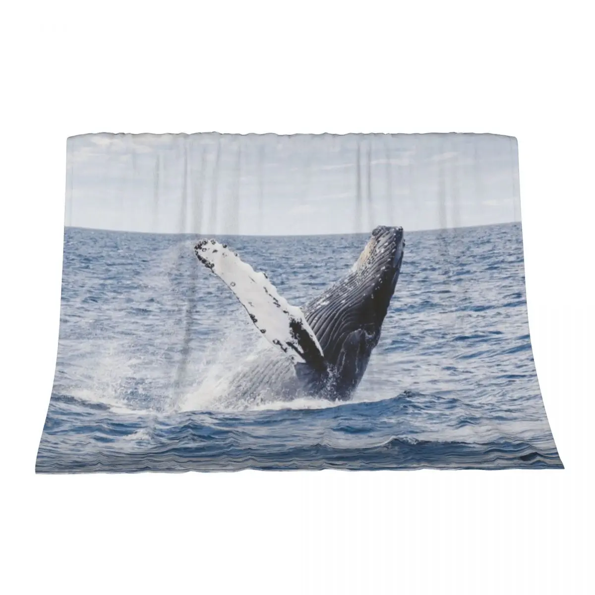 

Humpback Whale Throw Blanket manga Cute Plaid bed plaid Blankets