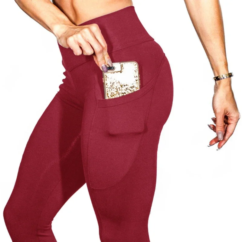 High Waist Yoga Legging Withe Pockets Fitness Running Sweatpants for Women Quick-Dry Sport Trousers Workout Yoga Pants 2023 NEW