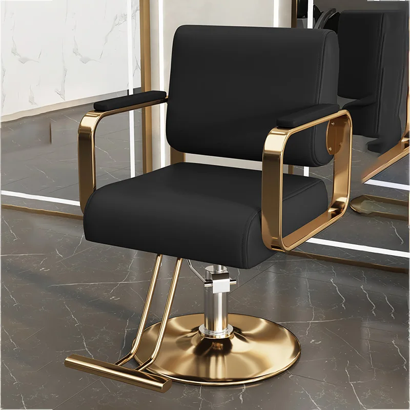 

Salon Chair Hair Stylist Gamer Golden Saddle Hydraulic Beauty Dressing Table Stool Hairstylist Silla De Barbero Professional Bar