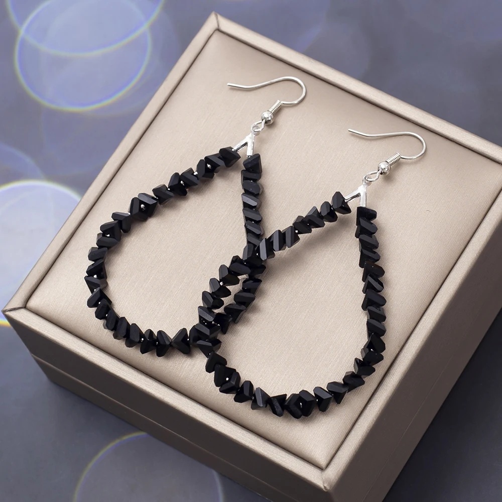 Neue handgefertigte Perlen-Ohrringe in Tropfenform für Damen, Vintage-Luxus, Imitationskristall, elegant, Trend 2026, für Urlaub und Alltag, Schmuck – Detail 15