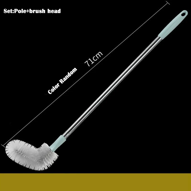 Household Cleaning Brush Plastic Water Dispenser Water Bucket Cleaning Brush Washing Cleaner Gadgets With Stainless Steel Rod