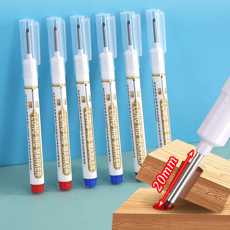 5color Marker Oily 20mm Tip Courier Waterproof Non-Fading Advertising Greeting Card Tire Glass Highlighter Pen Can Not Be Erased