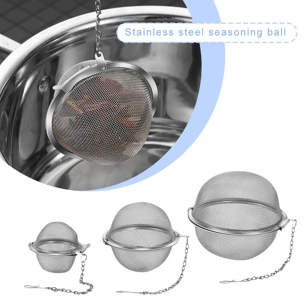 Good Stainless Steel Tea Infuser Sphere Locking Spice Tea Accessories Tea Kitchen Strainer Filter Mesh Ball Strainers Infus B5U2