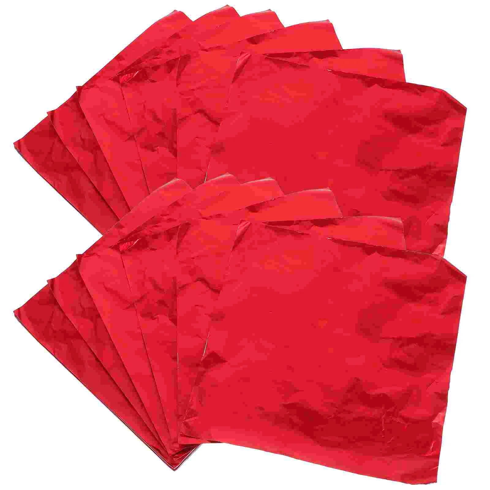 

100 Pcs Food Packaging Aluminum Foil Candy Wrapper Packing Tin Paper Chocolate Tea
