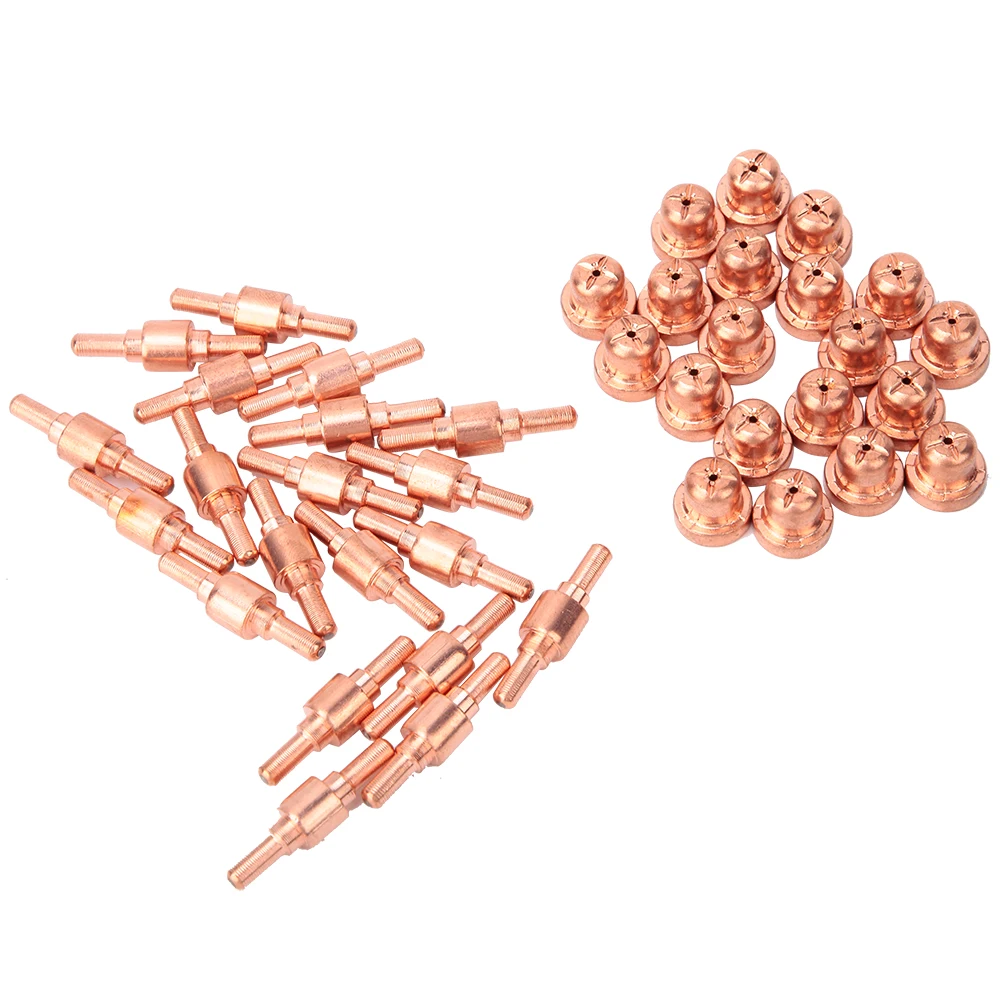 40pcs Plasma Cutter Consumables Electrode Nozzle Tip for PT31 LGK40 Plasma Torch