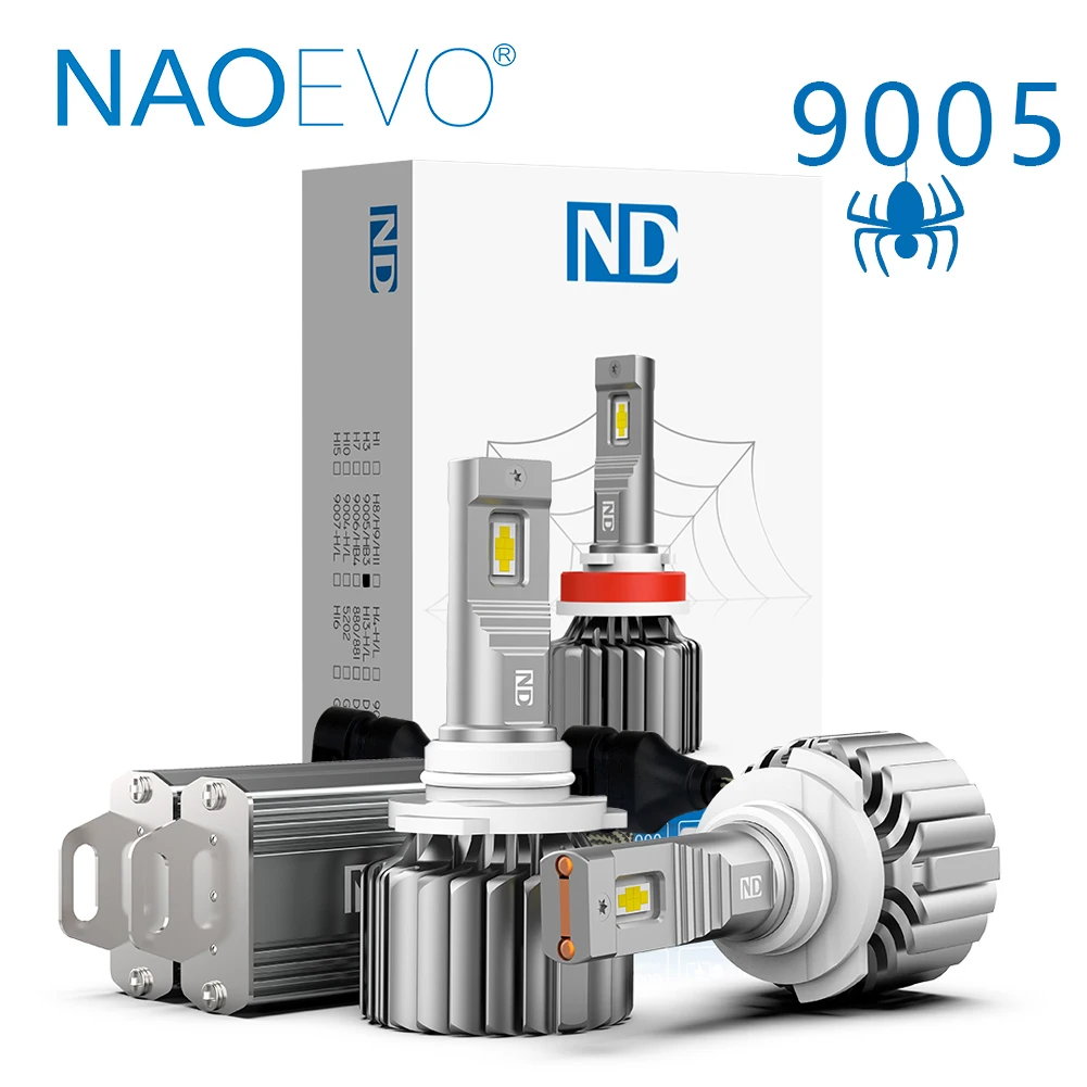 NAOEVO 16800lm 140W CSP Chip 6000K Car Led Headlight 9005 HB3 Canbus Error Free LED Headlamp Bulbs Auto Fog Lamp 4x4 DC 12V