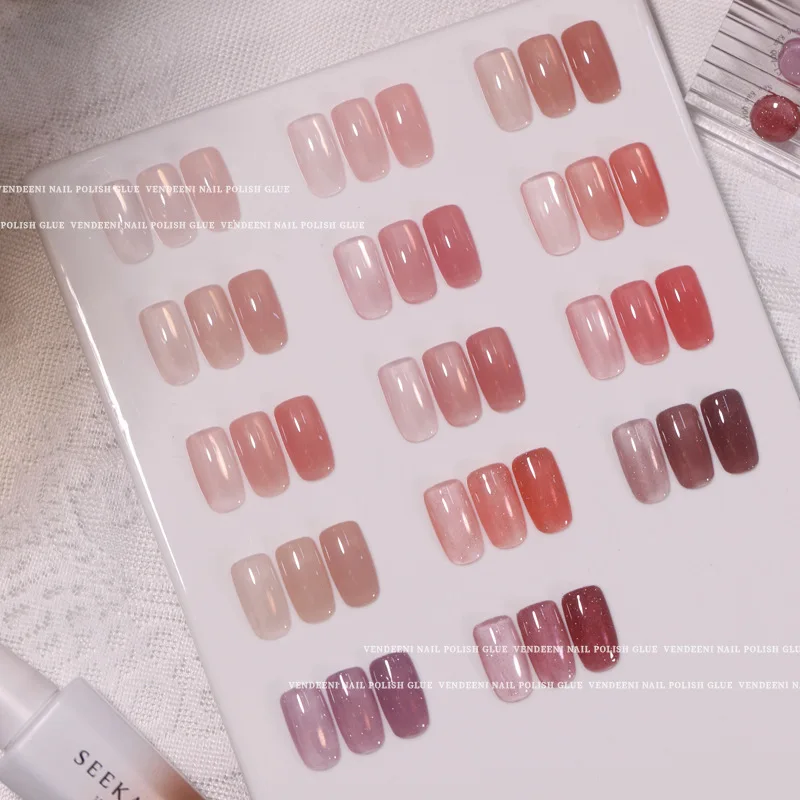 SEEKAA-Ensemble de gel pour les ongles, 10 couleurs transparentes, pour salon de manucure, kit d'art, non CUUV, nouvelle collection 2024, offre spéciale, vente en gros