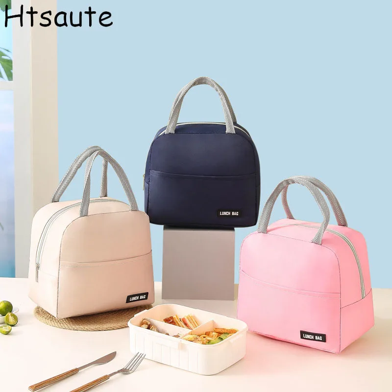 

Kid Student Picnic Storage Bag Lunch Box Insulated Thermal Bag Breakfast Organizer Cooler Lunch Bag