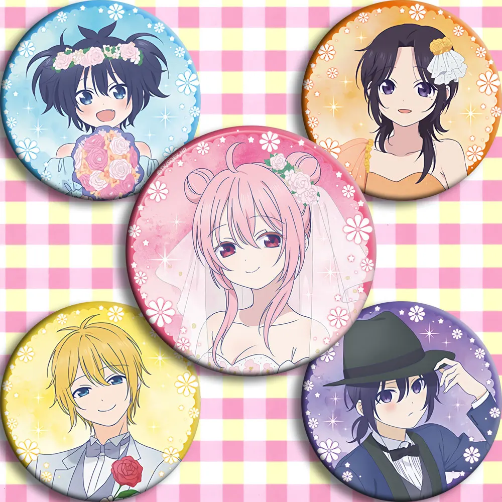 sugar life Happy Matsuzaka Satou Koube Shio 58mm badges Icons