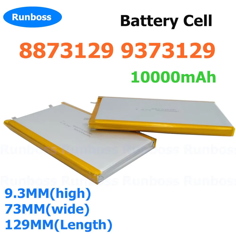 1-10 Pcs 8873129 9373129 3.7V 10000mAh Rechargeable Lipo Polymer Battery for Toy Mobile Power Bank GPS Laptop Camping Lights DIY