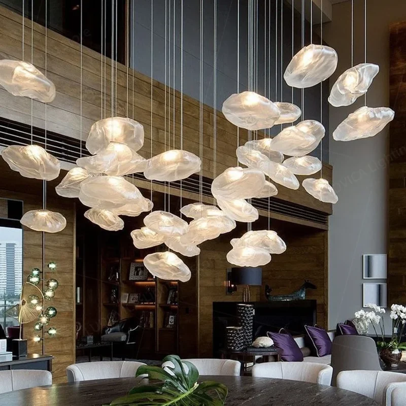 Chandelier Indoor Dining Room Living Room Hotel Lobby Villa Luxury Staircase Hanging Light Lighting