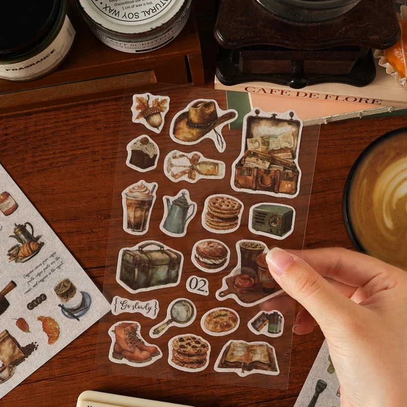 4pcs/lot Daily Label Flat Stickers, Simple Label Designs for Item Classification and Journal Marking