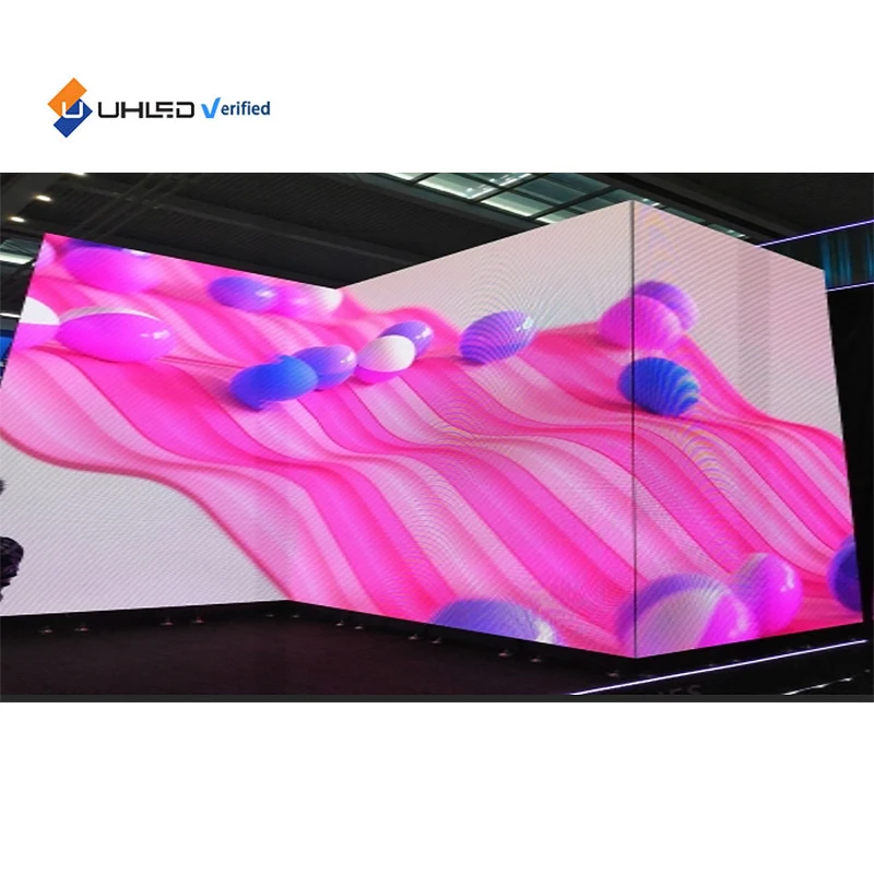 سطوع عالية داخلي شاشة عرض LED لوحات RGB LED وحدات P3.076MM 320*160 لينة LED وحدة شاشة غير منتظمة #3