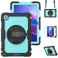 Para Lenovo Tab 10,1 ""TB311FU 2025 funda a prueba de golpes para Lenovo Tab K10 2nd TB311XU 10,1"" funda con soporte de armadura + correa para el hombro