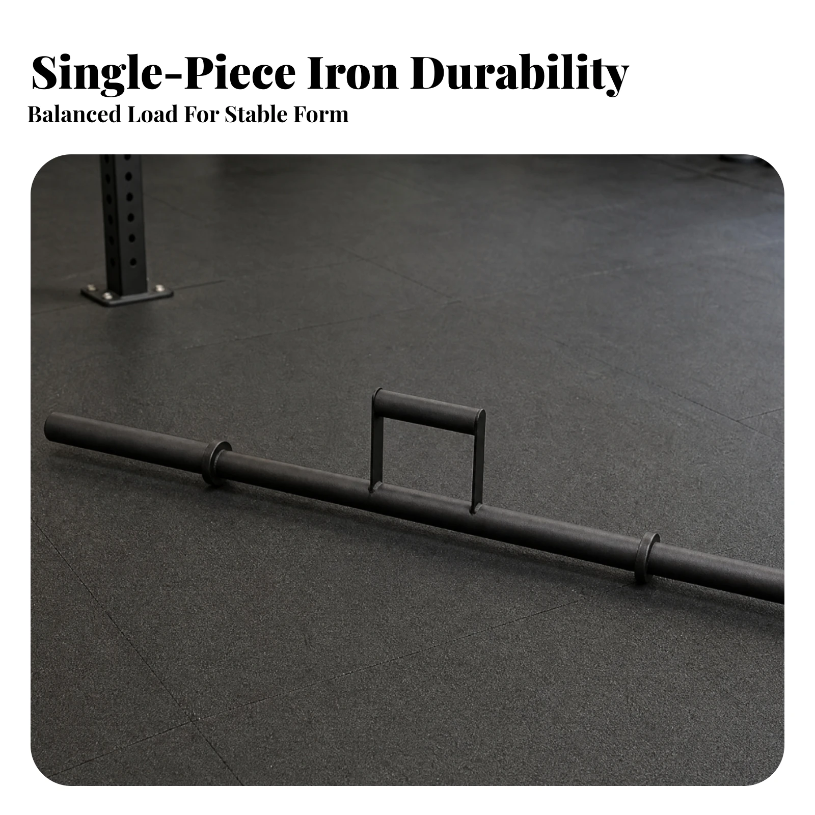 Farmer-Walk Training Bar Sturdy Farmer Walk Bar with Spring Collars Carry Exercise Handle Versatile Home Gym Suitable
