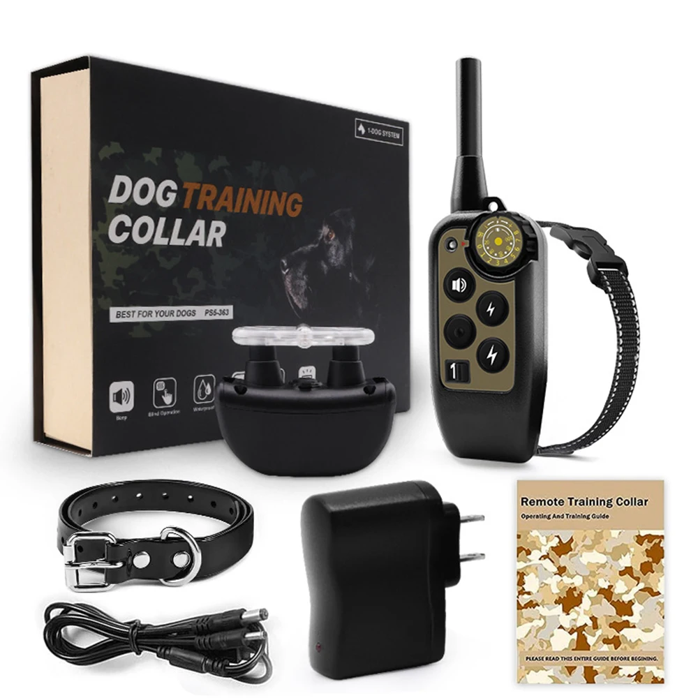 Pet Dog Training Collar Remote Control 2000ft Waterproof Rechargeable Pet Bark Stopper Dog Repeller Control Training Collar