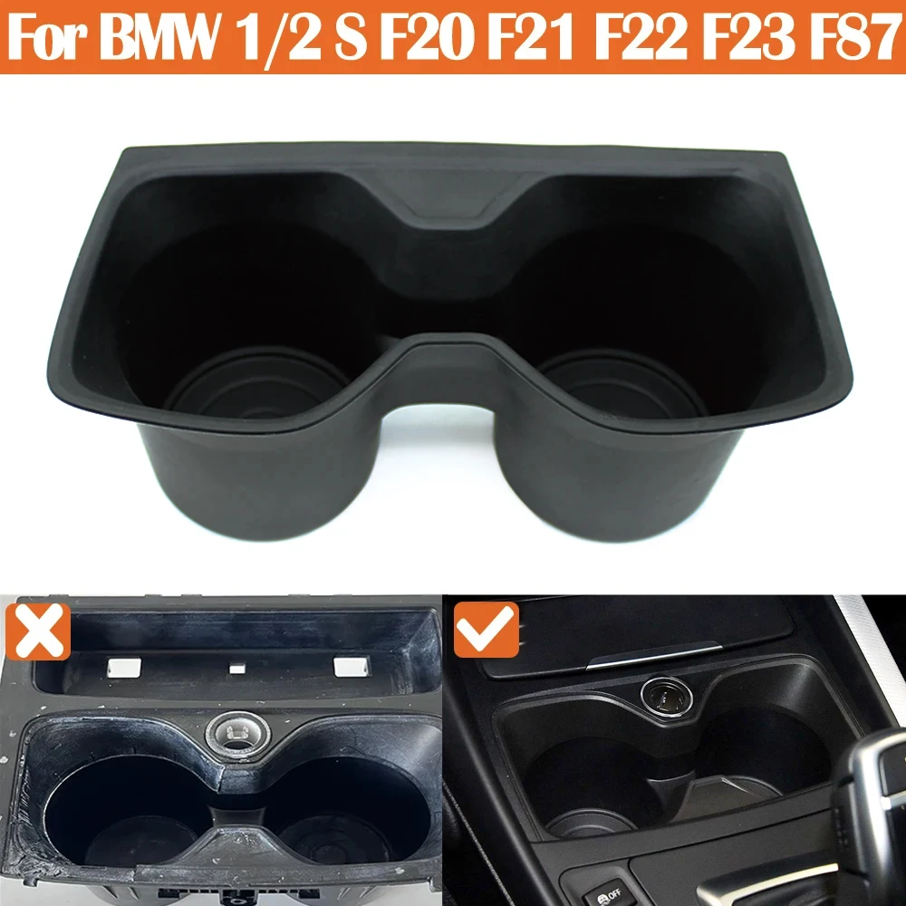 Car Central Console Water Drink Cup Holder Insert Removable Cover Repair Kit For 1 2 Series F20 F21 F22 F23 F87 2013-2018