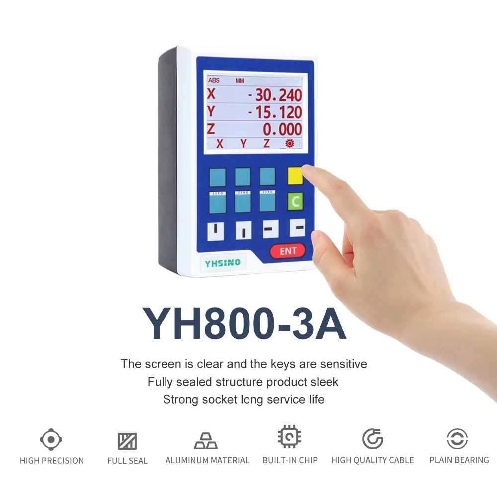 

Mini LCD Dro YH800-3A Digital Readout Display TTL DB9 YH800 13 Languages