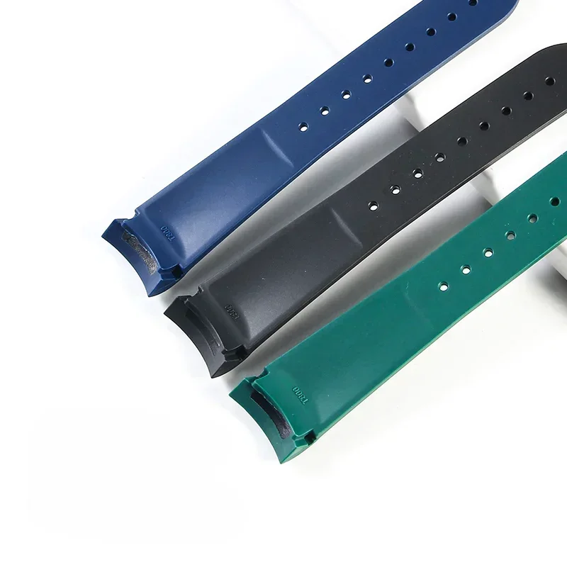 Wear-resisting Silicone Watchbands for Tudor Black Bay Bronze Small Copper Flower Small Red Flower Series Waterproof Strap 22mm