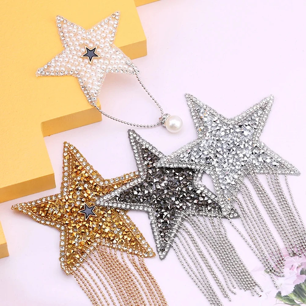 

Water Pentagram Pattern Hot Stamping Clothing Patch Sequin Sticker Patch DIY Apparel Sewing Supplies