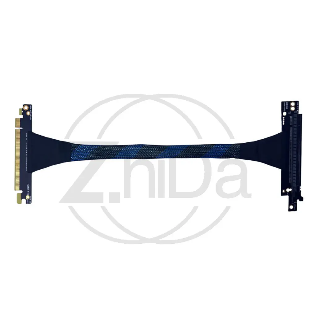 PCIE4.0X16 graphics card extension cable GPU AI adapter cable server external built-in left and right high-speed GEN4
