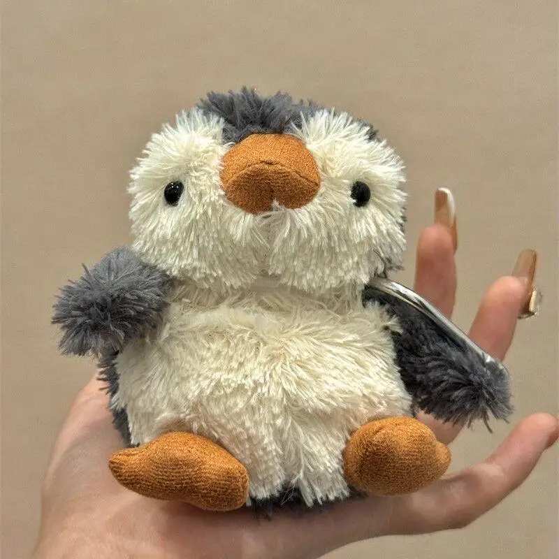 

Plush Penguin Cartoon Soft Wireless Bluetooth Earphones Airpods Pro Protective Case for Earphone Case A Birthday Present