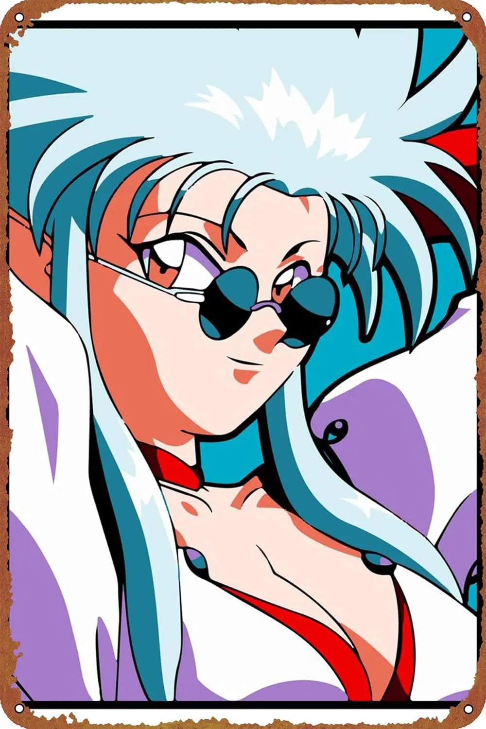 Ryoko Tenchi muyo Poster Metal Sign Tin Metal Retro Wall Decor for Home,Street,Gate,Bars,Club