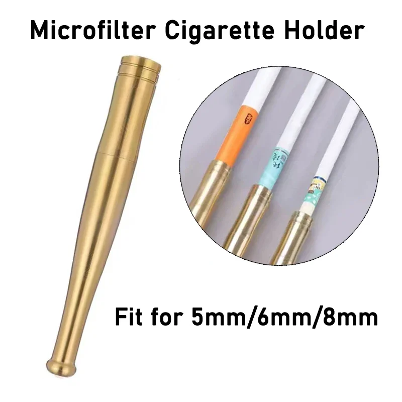 

2024 New Brass Circulation Tobacco Filter Microfilter High quality Smoking Holders Tar Filtration Washable Cigarette Mouthpiece