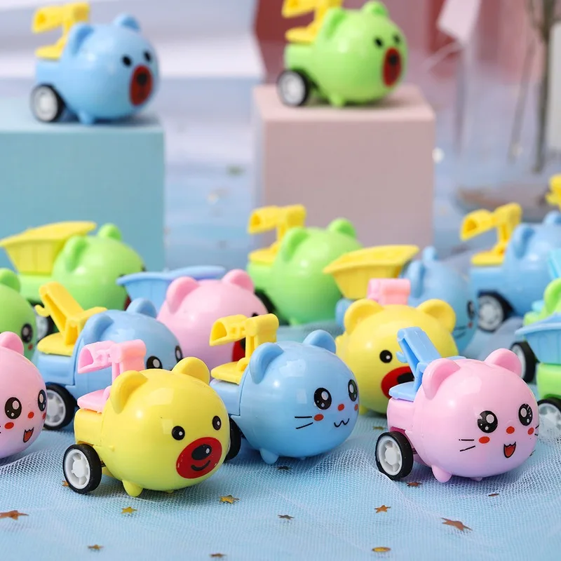 30pcs Cute Animal Pull Back Car Kids Birthday Party Favor Toys Baby reunion Guest Gift Souvenir Boys Girl