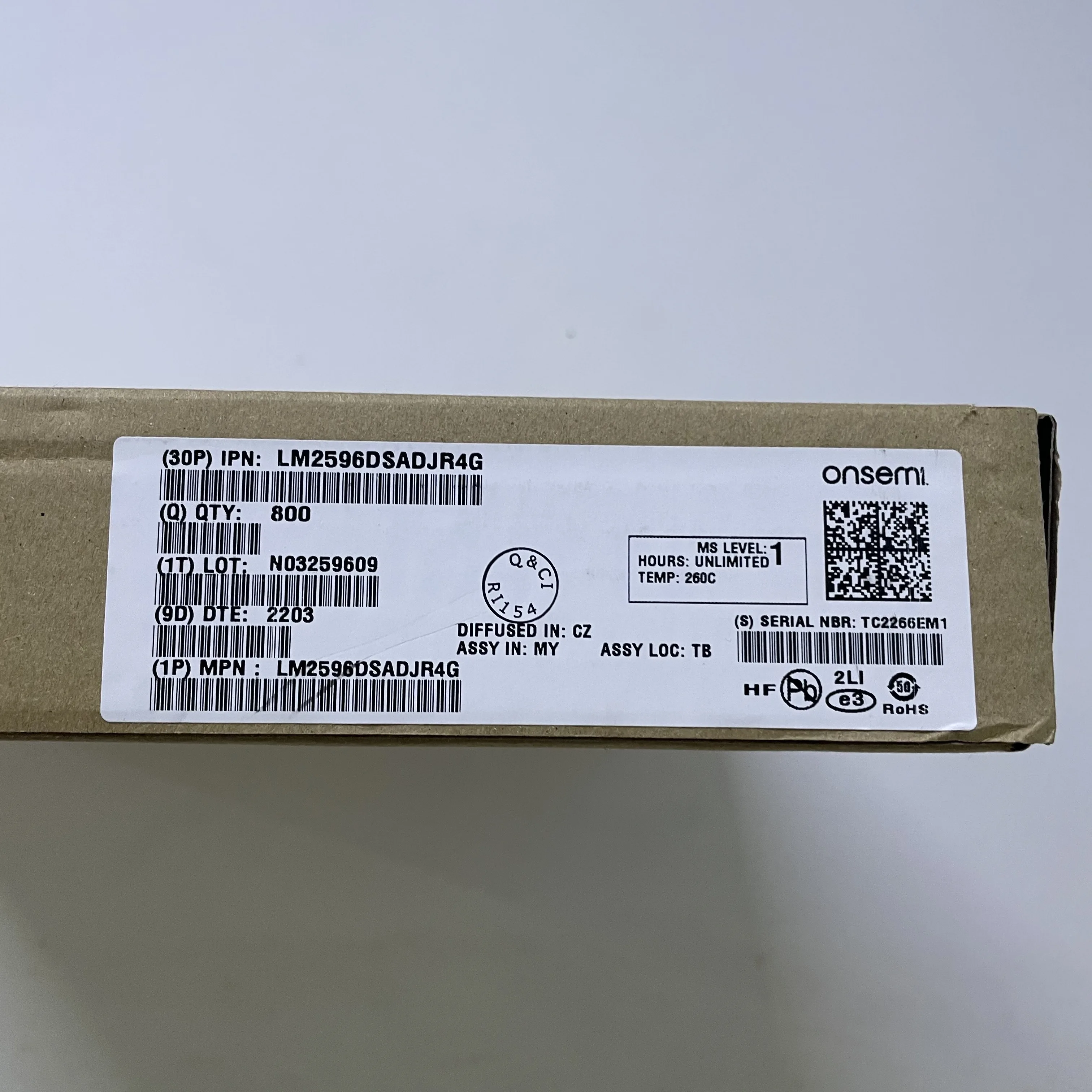 LM2596DSADJR4G TO-263-6 Operating temperature -40℃ ~ 125℃ New original stock